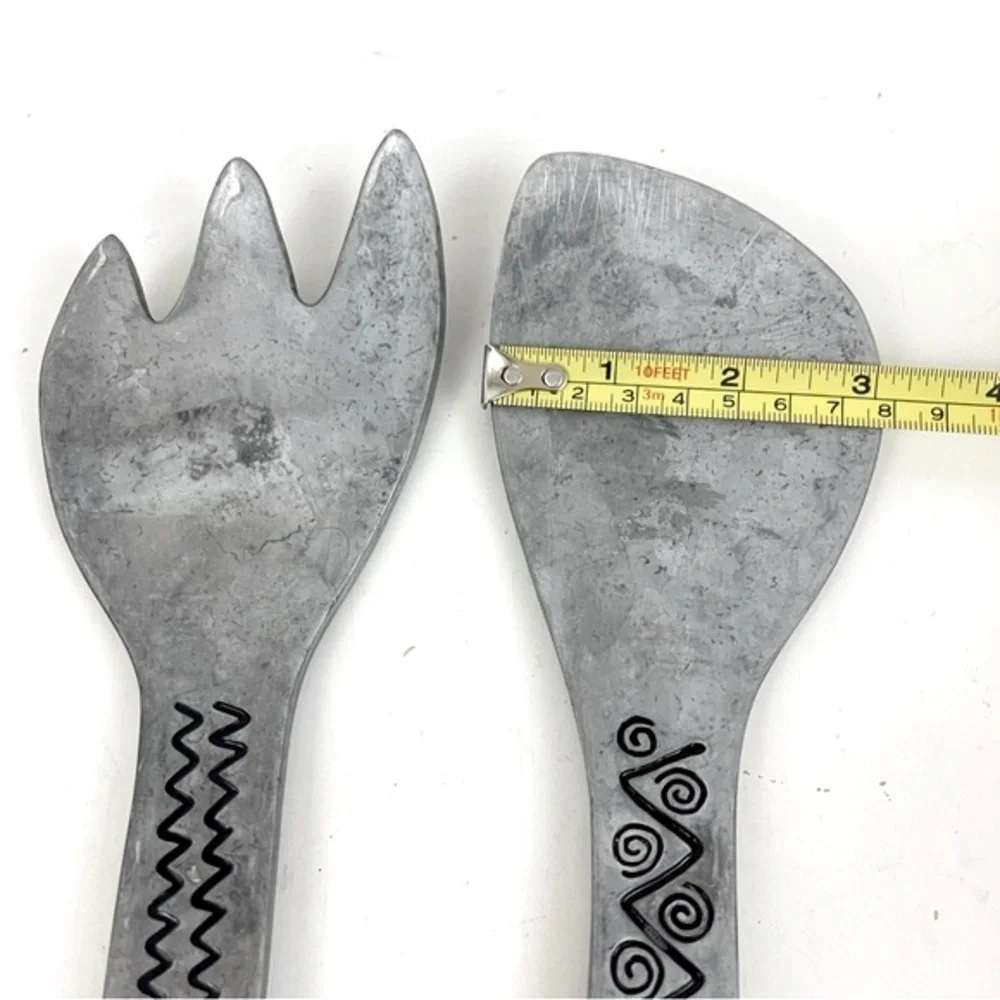 Wilton Armetale Reggae Pewter Serving Fork & Spoon